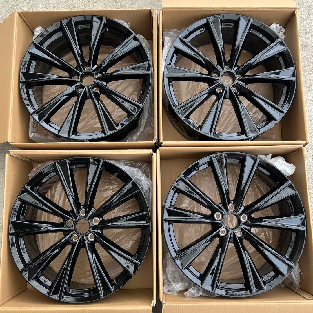 21インチグロスブラック レクサスRX Fスポーツ ホイール 21X8J +30