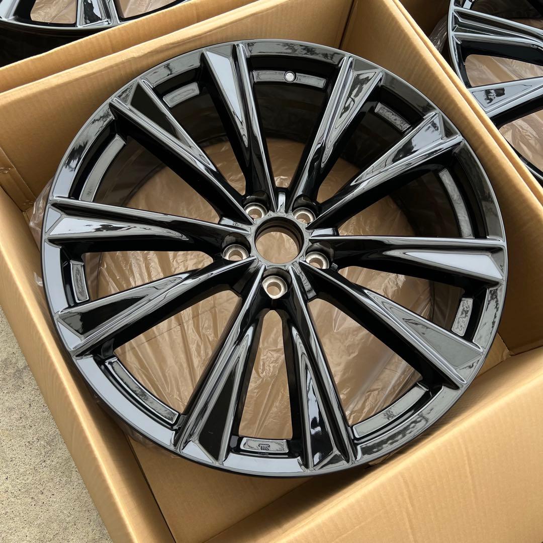 21インチグロスブラック レクサスRX Fスポーツ ホイール 21X8J +30