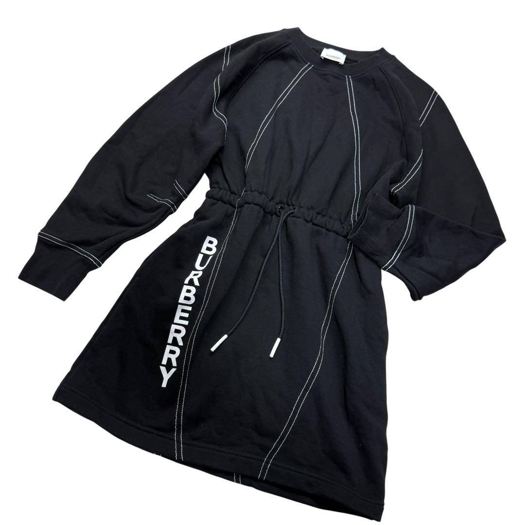 未使用級 現行 バーバリーロンドン ホースフェリー 711 長袖ワンピース