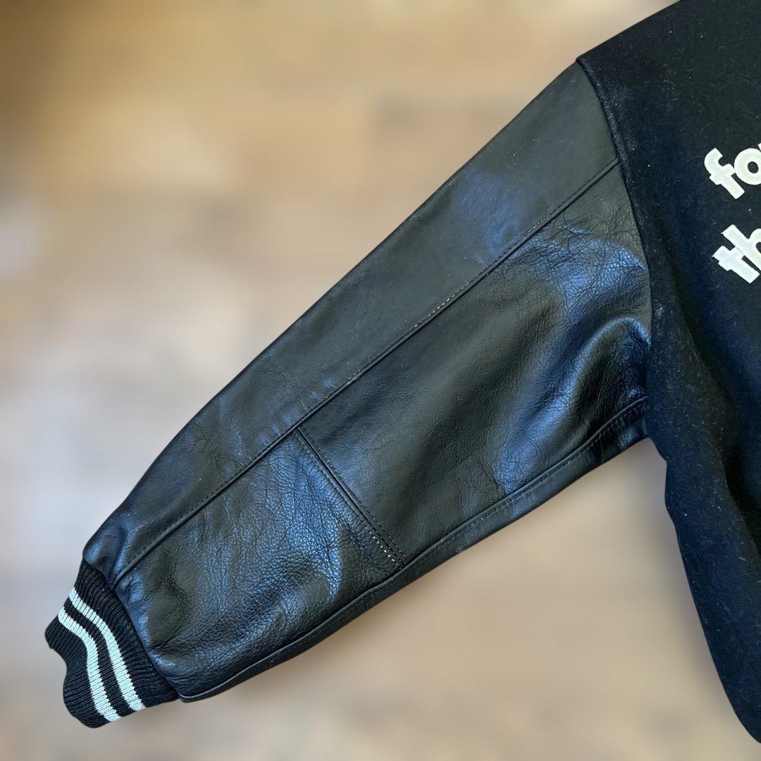 特*し様 VAN JAC スタジアムジャンパー　袖皮　ブラック　Mサイズ