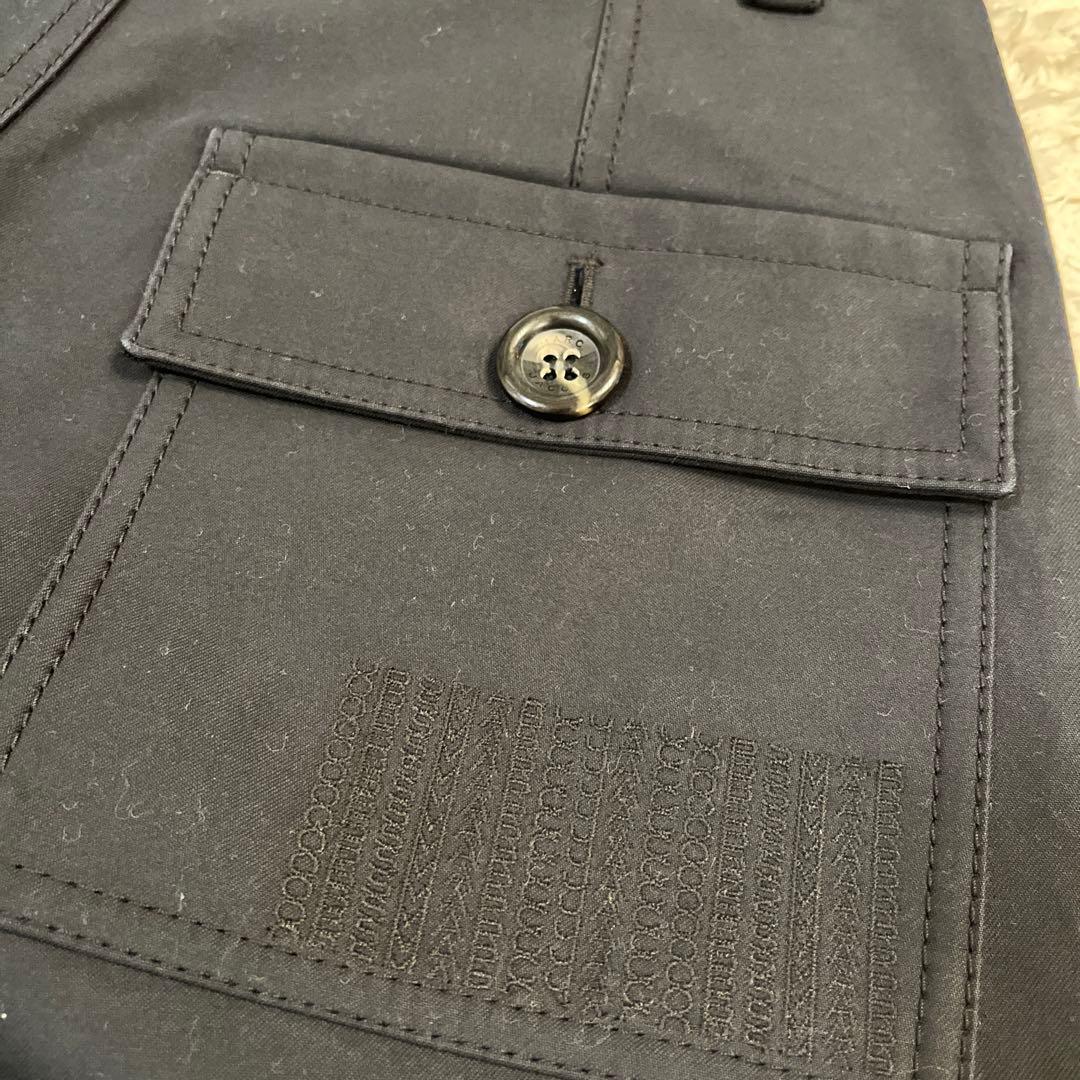 美品　MARC JACOBSブラックワークパンツ ワイドレッグ