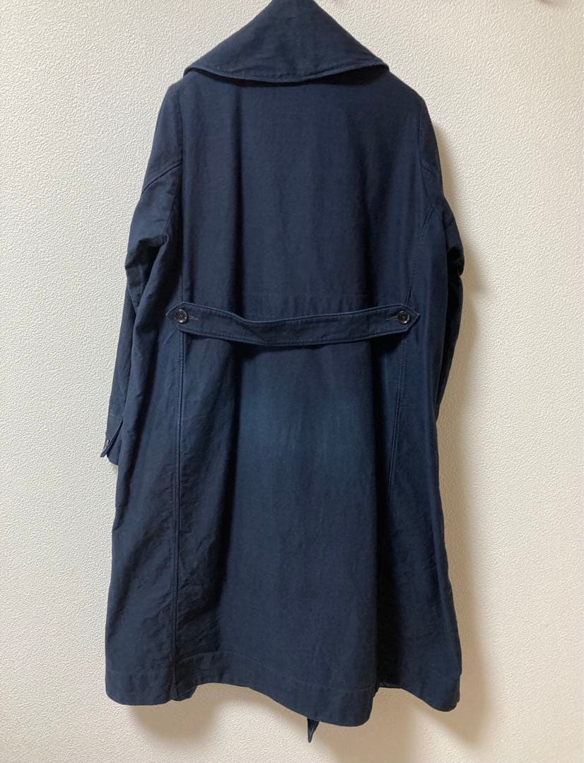 45R 藍納戸麦サテンのAKIYAコート