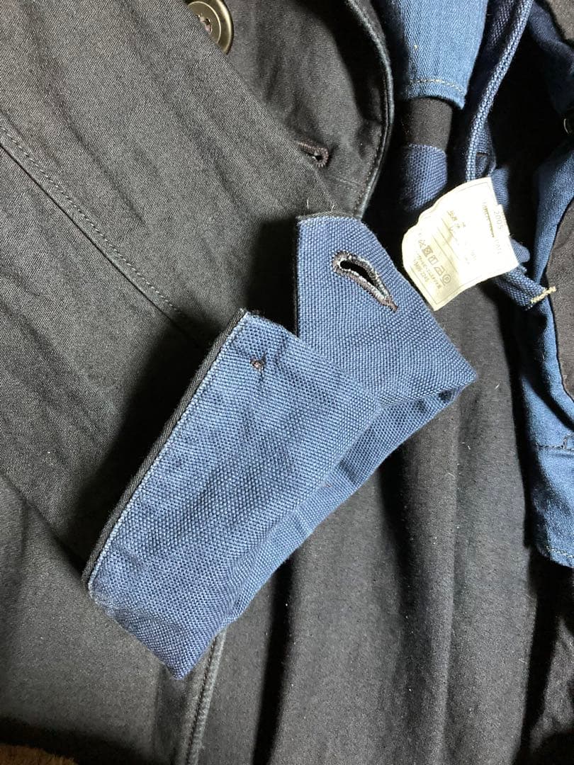 45R 藍納戸麦サテンのAKIYAコート