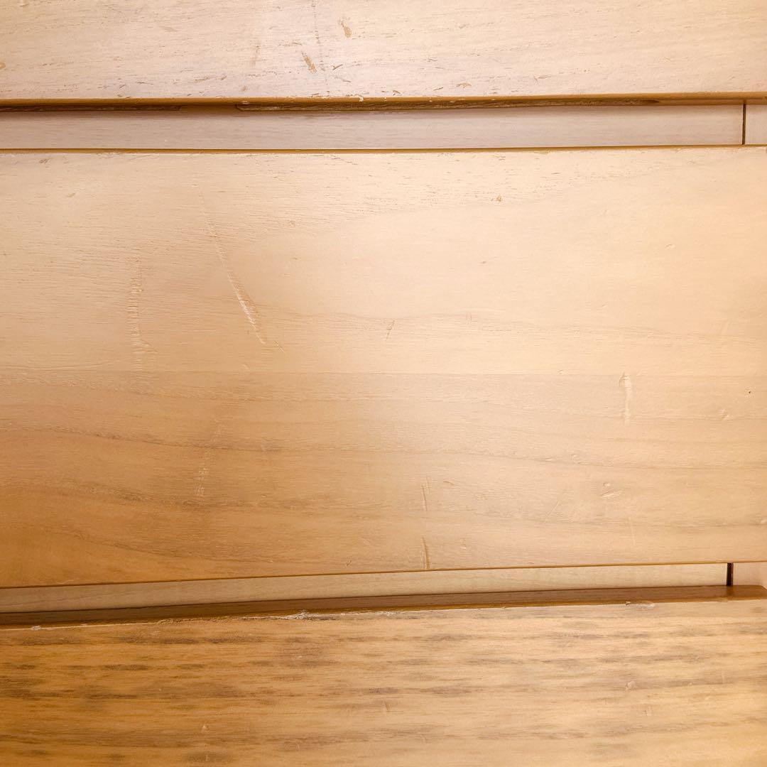 【格安】ニトリ タンス 6段 幅80cm ライトベージュ 収納棚 レール付き