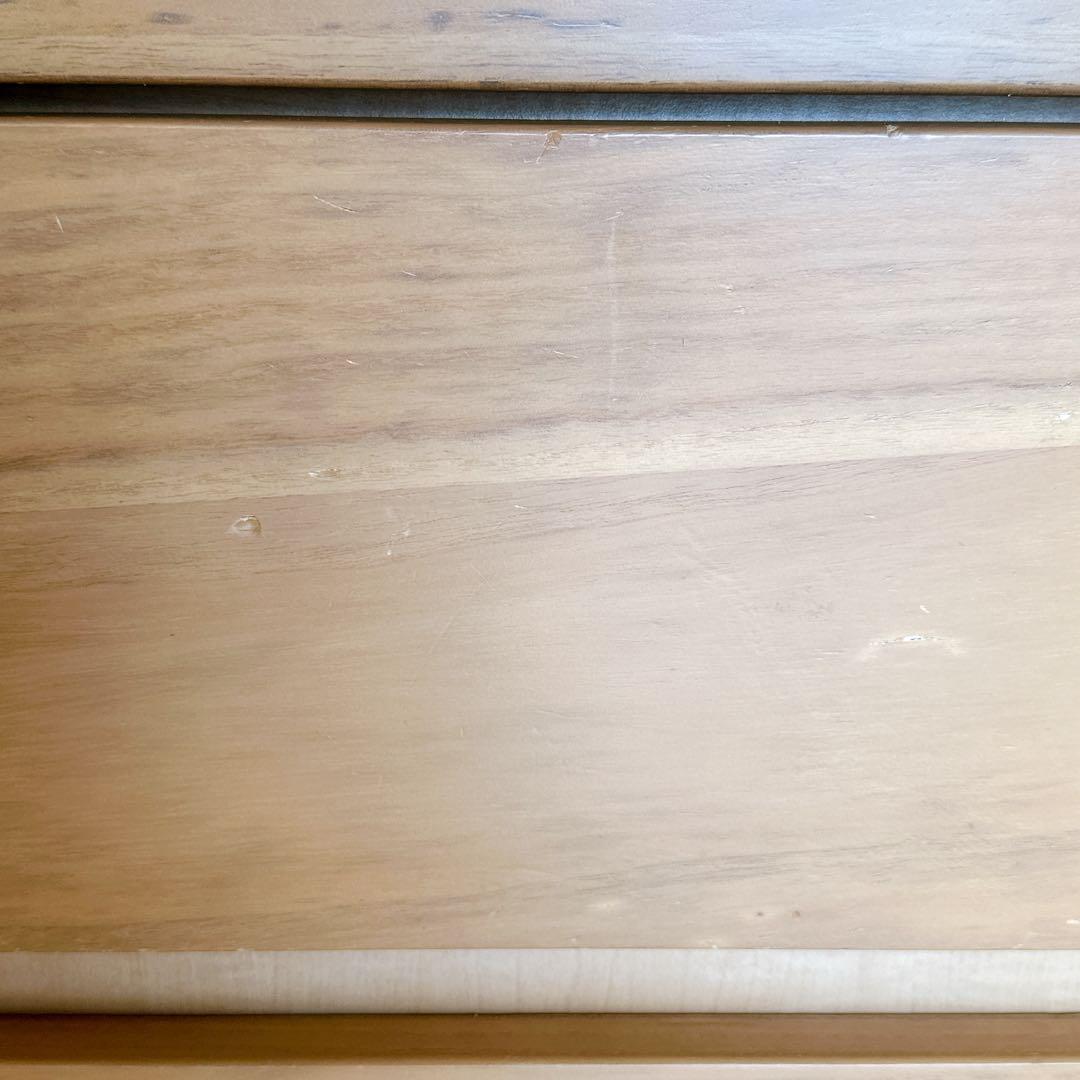 【格安】ニトリ タンス 6段 幅80cm ライトベージュ 収納棚 レール付き