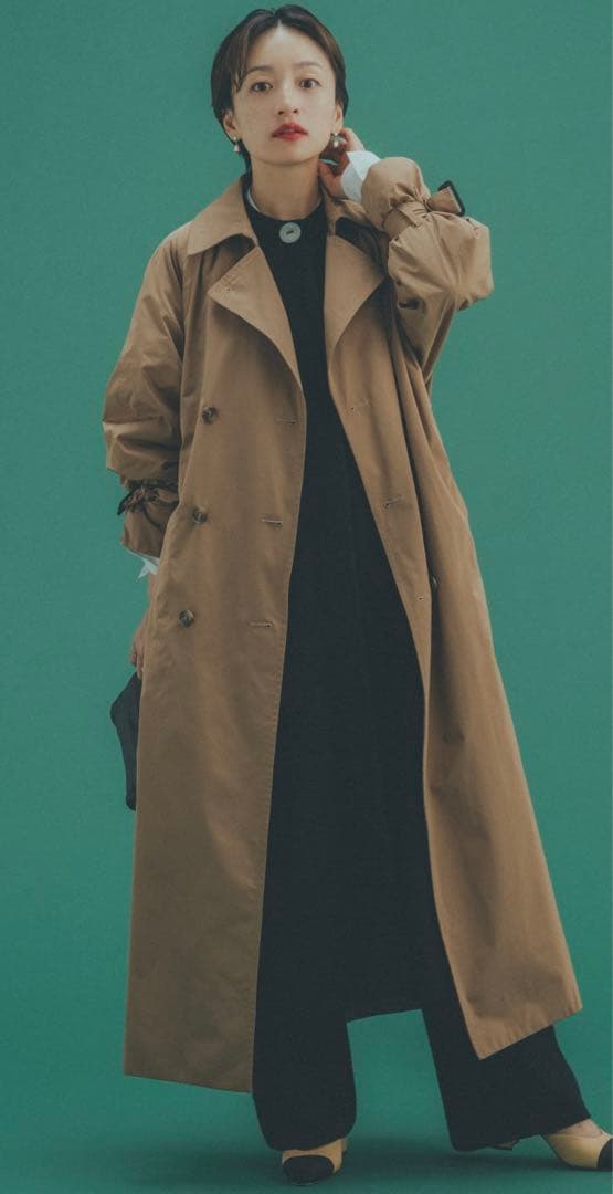 高山都 Special Collaboratioタフタトレンチコート