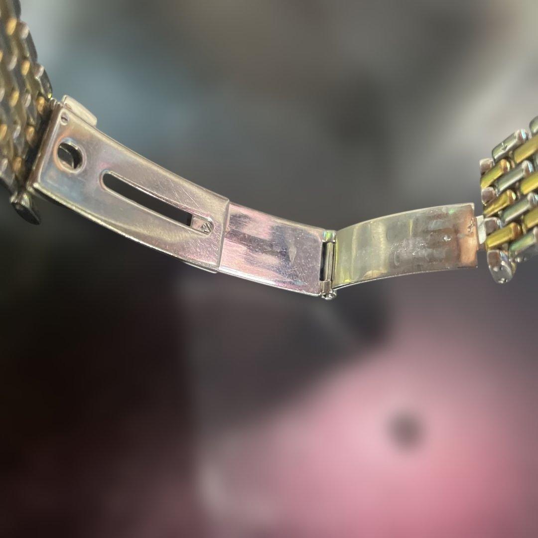 稼働品　OMEGA クォーツ腕時計 ゴールド/シルバー　レディース　オメガ