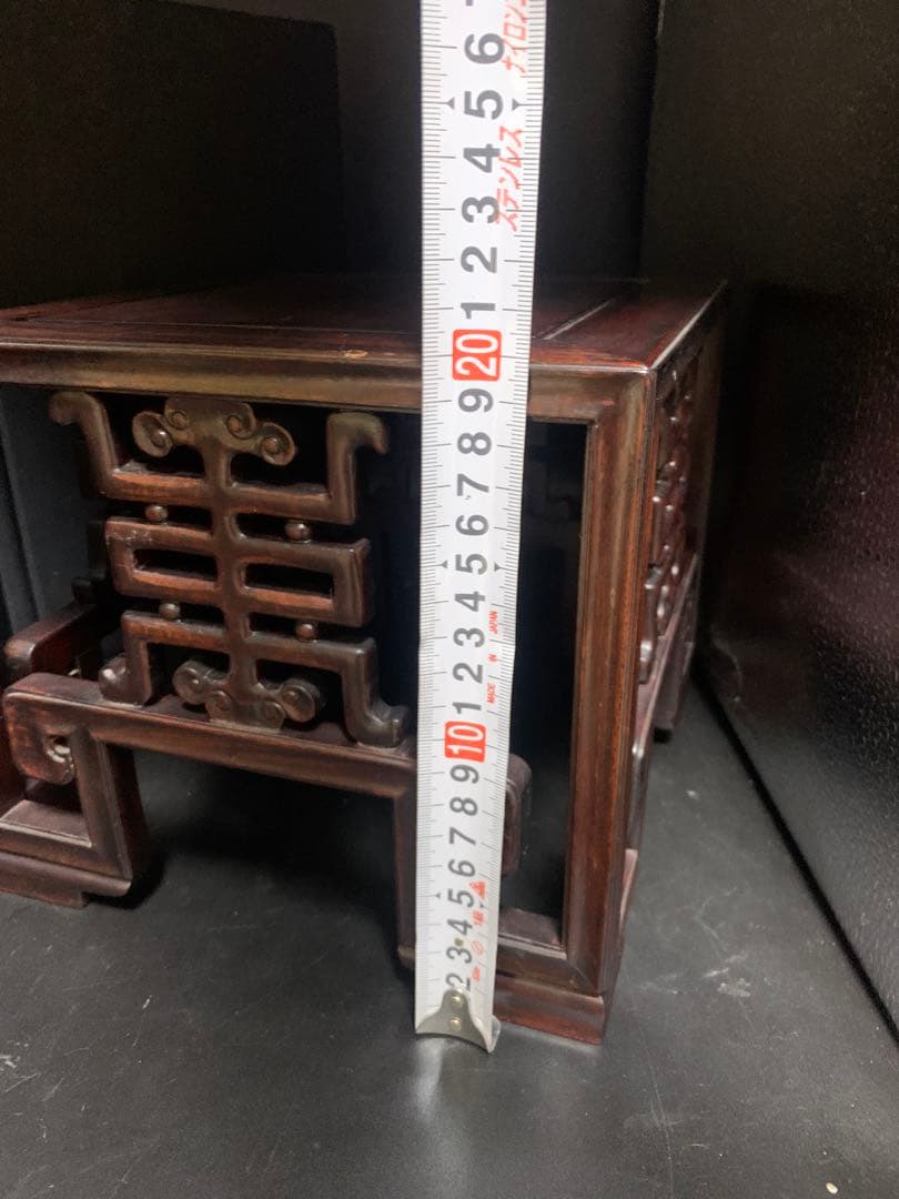 花台 中国 古唐木紫檀製 花台飾台香炉台 中国美術 日本美術