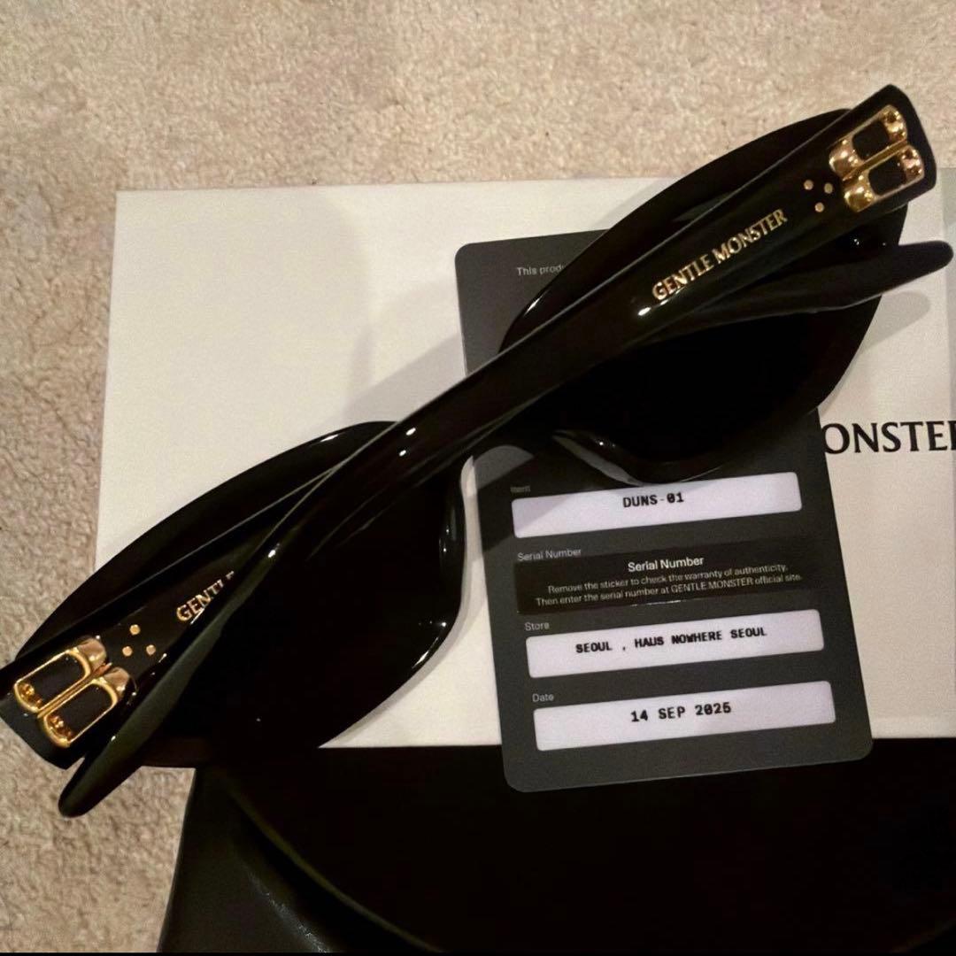 GENTLE MONSTER DUNS #01 ブラックサングラス