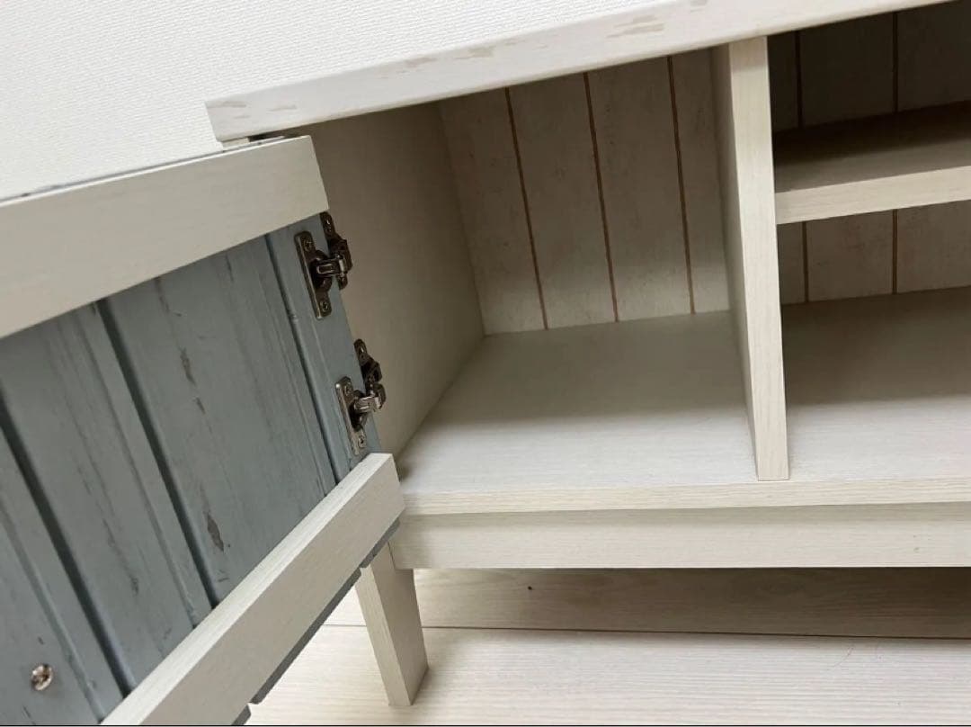 テレビ台 テレビボード ローボード ホワイト ブルー 水色 北欧 韓国 マリーナ