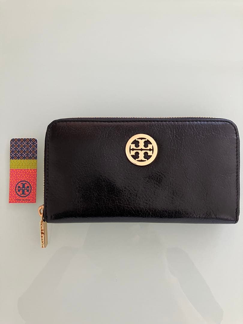 Tory Burch ブラックレザー長財布