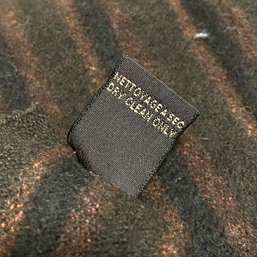 【美品】ルイヴィトン　マフラー　ウール　カシミヤ　ストライプ　ロゴ