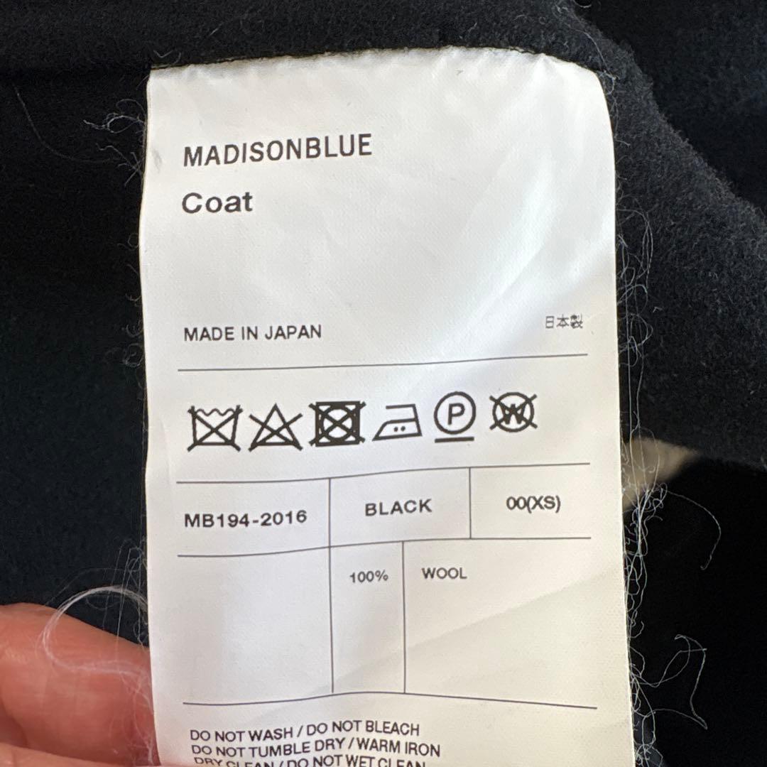 マディソンブルー ケープ　ロングコート　ブラック