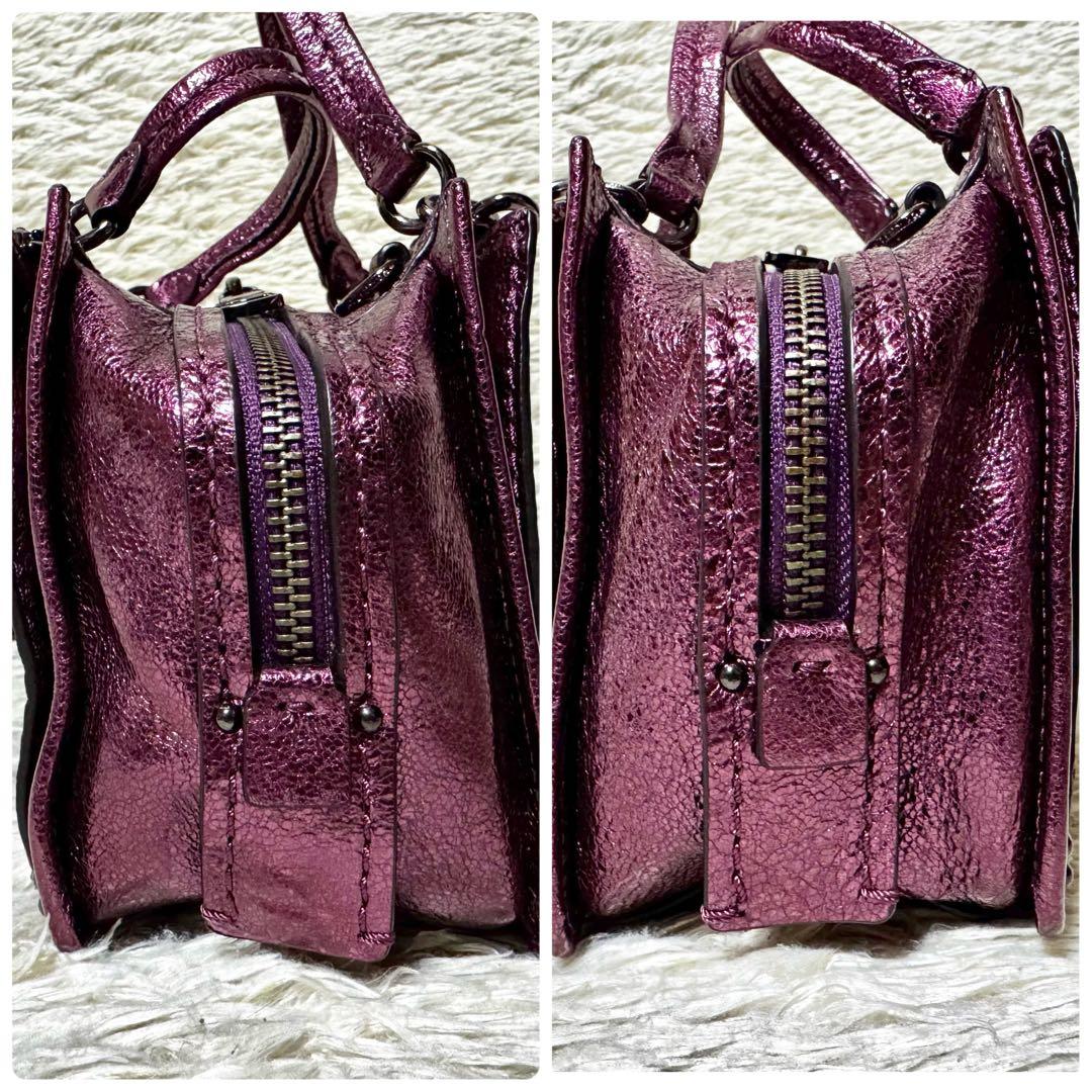 コーチ　ドリーマー　21 ハンドバッグ　2way ショルダー　斜め掛け　パープル