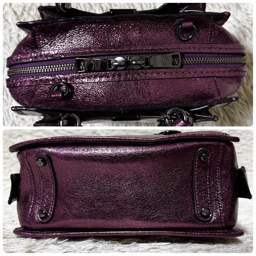 コーチ　ドリーマー　21 ハンドバッグ　2way ショルダー　斜め掛け　パープル