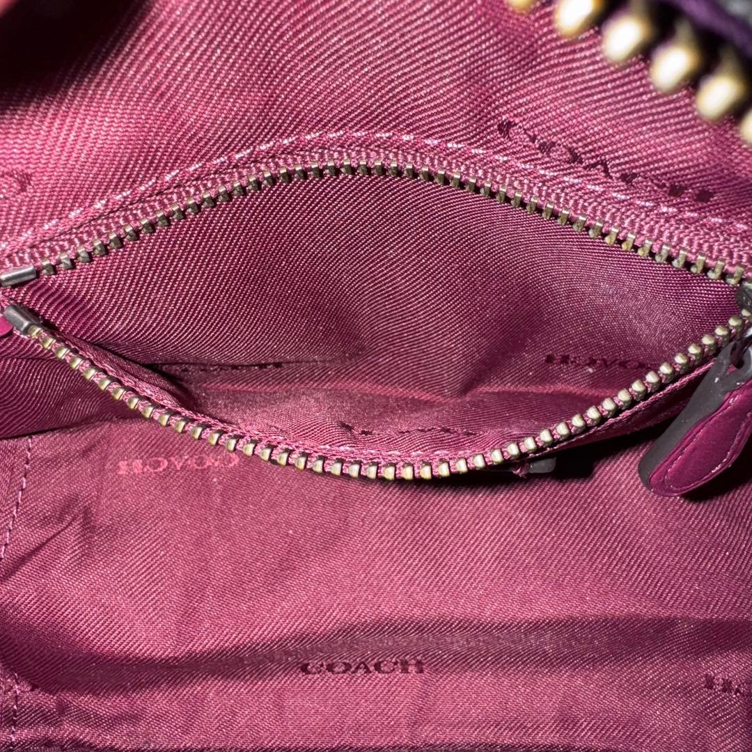 コーチ　ドリーマー　21 ハンドバッグ　2way ショルダー　斜め掛け　パープル