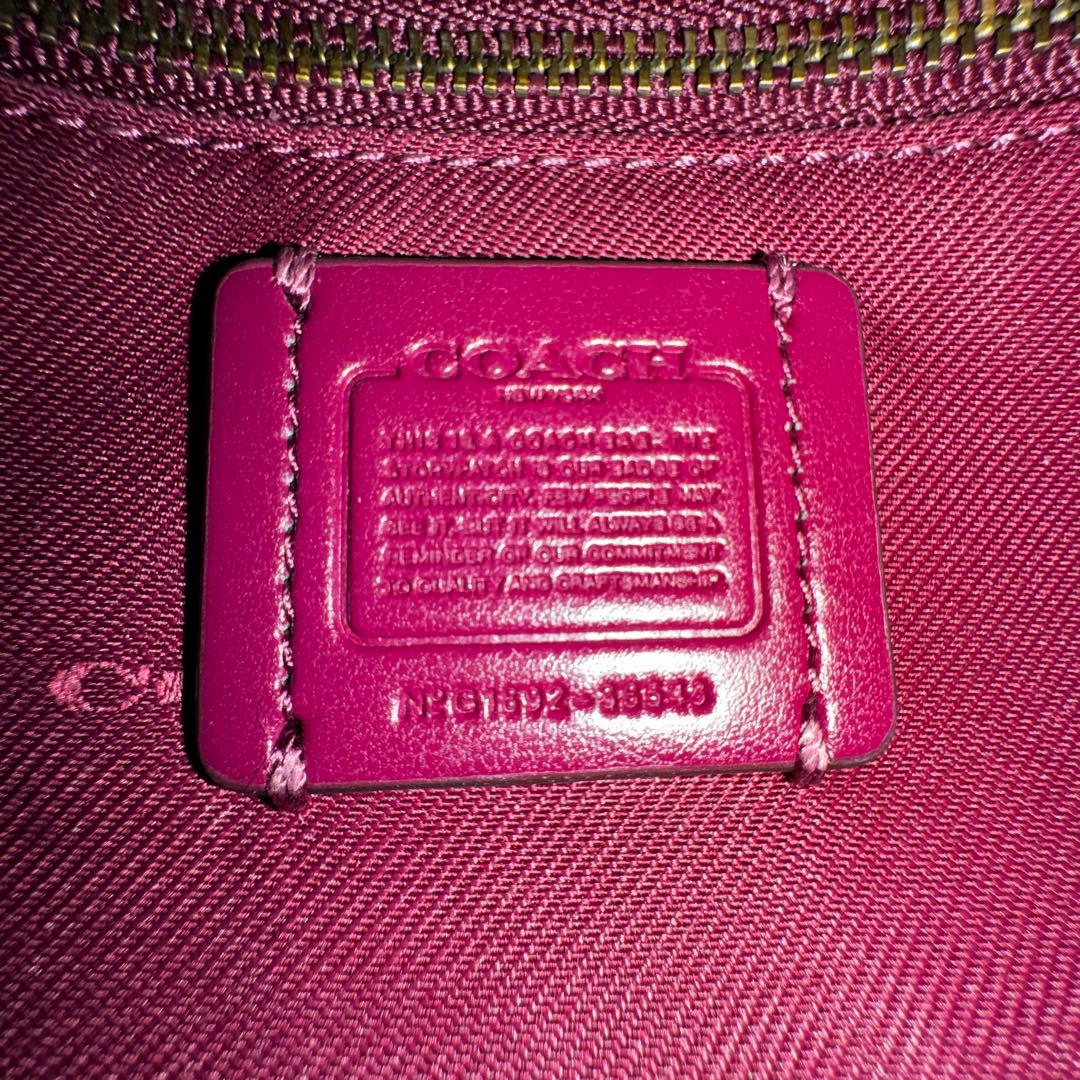 コーチ　ドリーマー　21 ハンドバッグ　2way ショルダー　斜め掛け　パープル