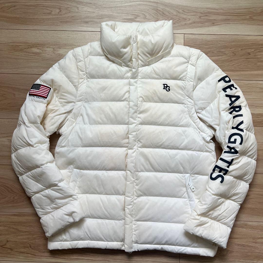 PEARLY GATES パーリーゲイツ　ダウンジャケット　腕ロゴ　中綿　メンズ