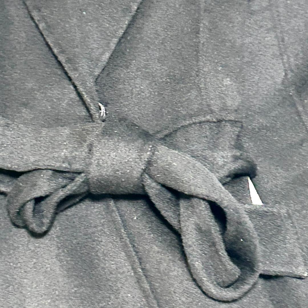 クロエ　コート　カシミヤ混　アシンメトリー　L　黒　トレンチコート　レディース