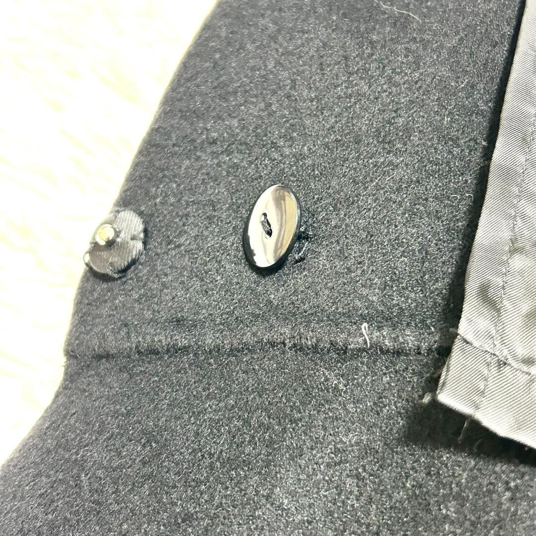 クロエ　コート　カシミヤ混　アシンメトリー　L　黒　トレンチコート　レディース