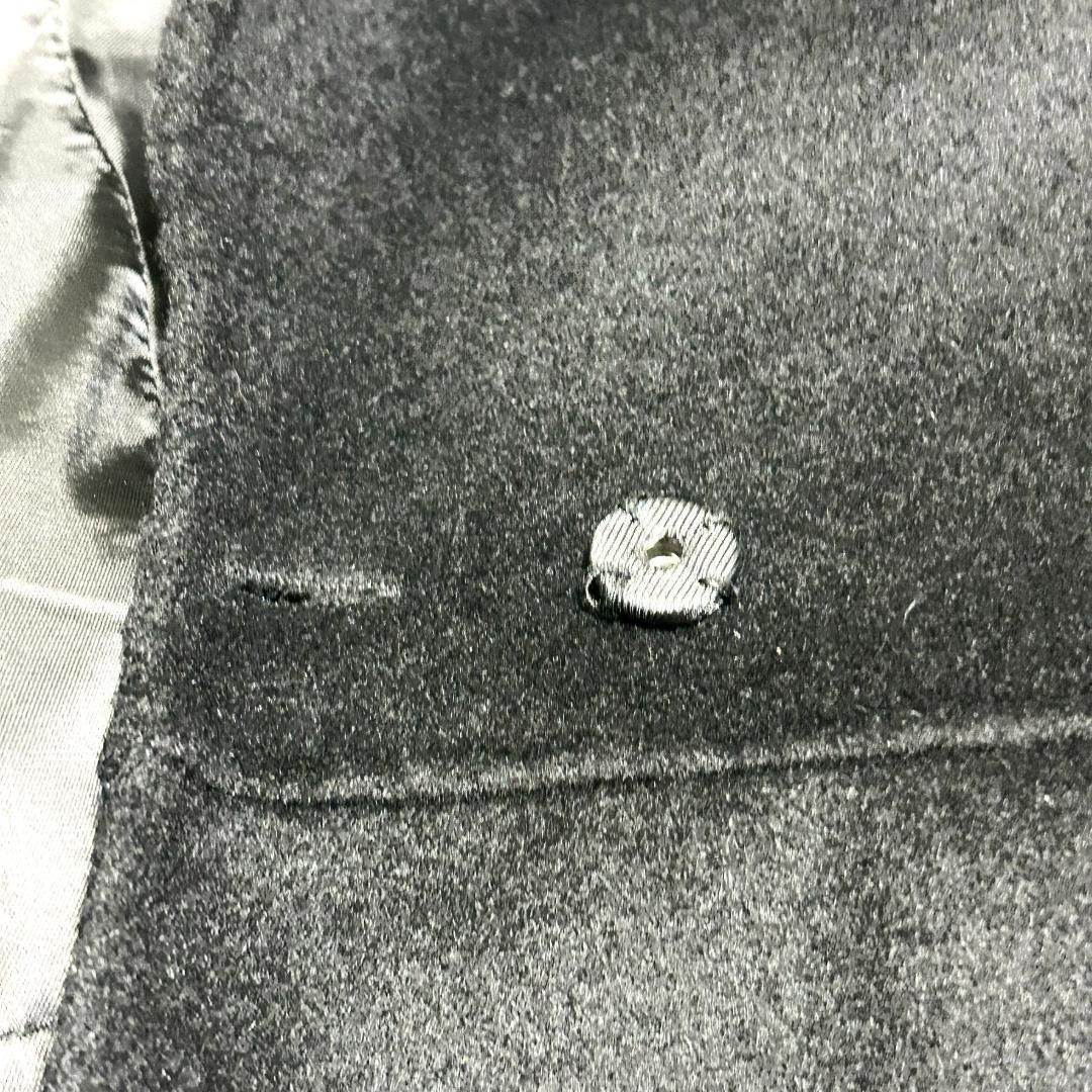 クロエ　コート　カシミヤ混　アシンメトリー　L　黒　トレンチコート　レディース