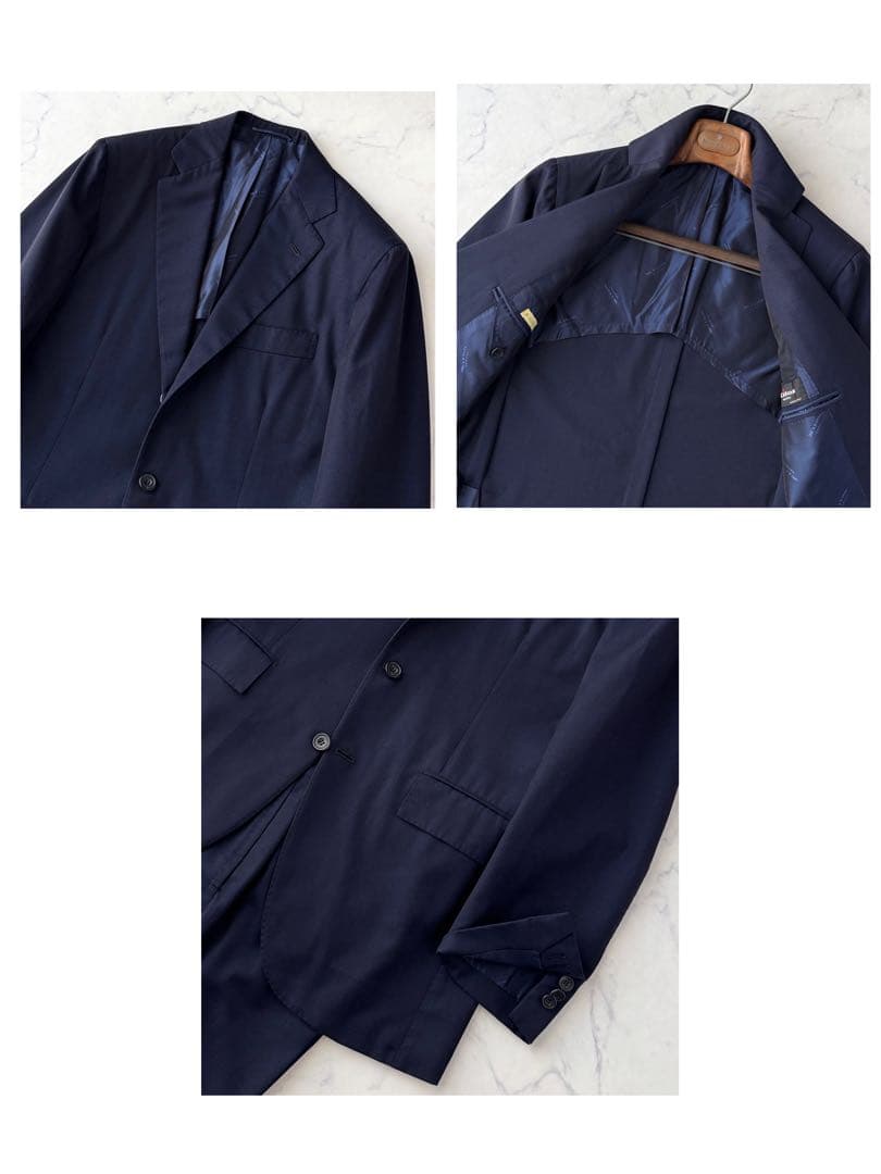 Kiton キートン セットアップ スーツ 極上 ネイビー 紺 46 M程