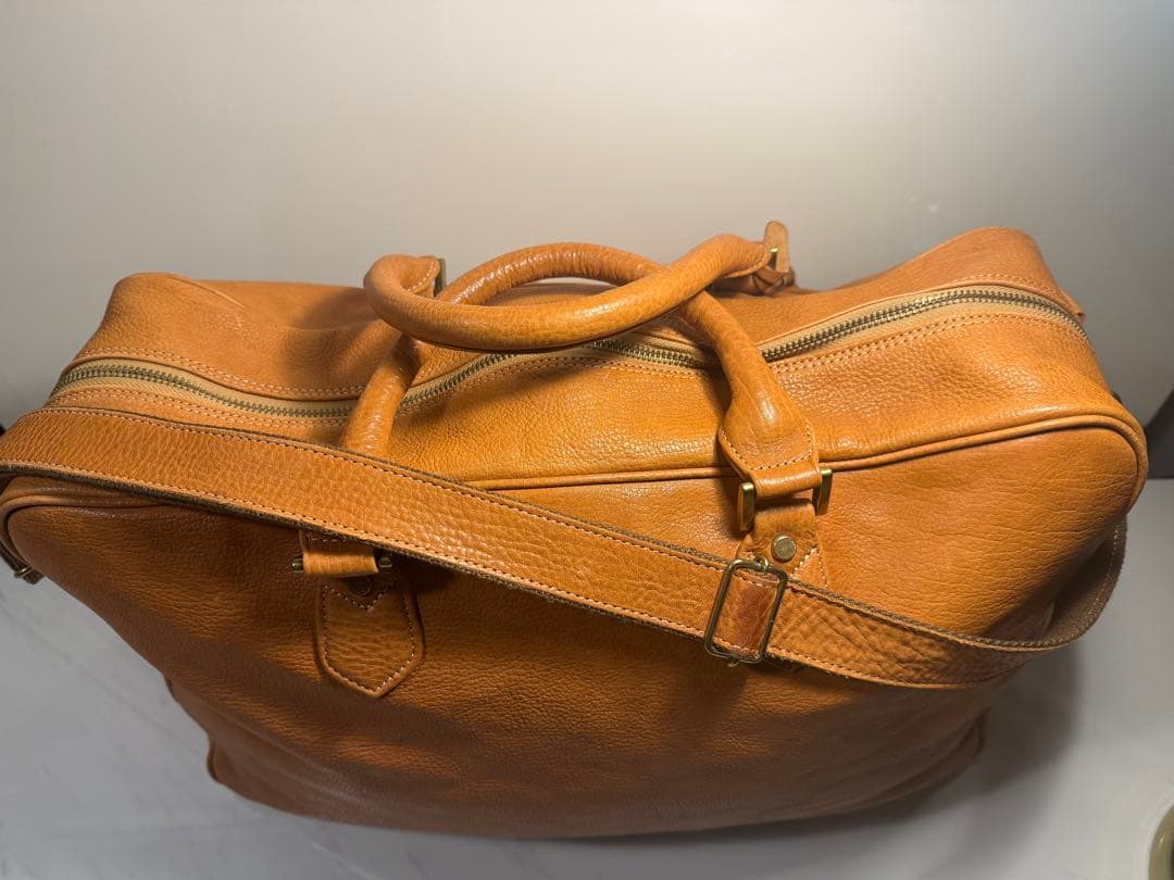 PORTER × CASTER レザー ブリーフバッグ キャメル 本革 鍵付き