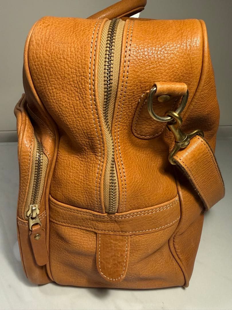 PORTER × CASTER レザー ブリーフバッグ キャメル 本革 鍵付き