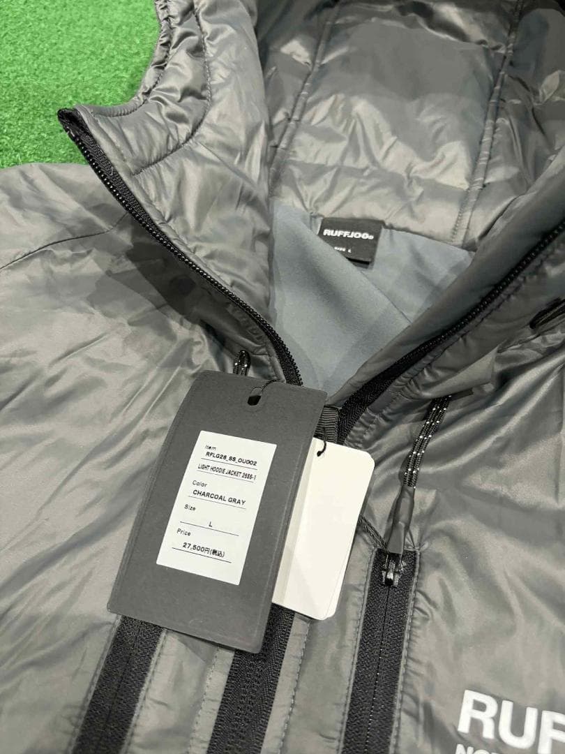 【新品】RUFFLOG LIGHT HOODIE JACKET グレー L