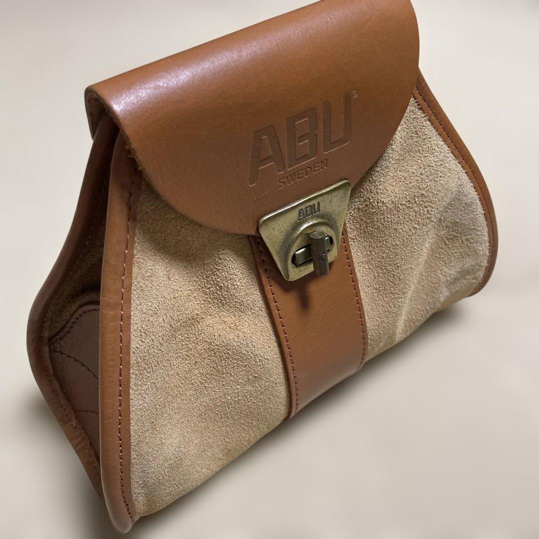 希少 ABU アブガルシア レザー リールポーチ