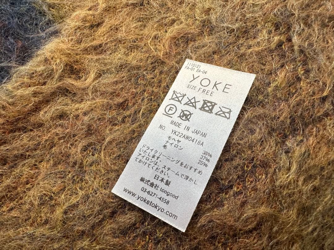 YOKE STILL JACQUARD LONG STOLE マフラー ストール