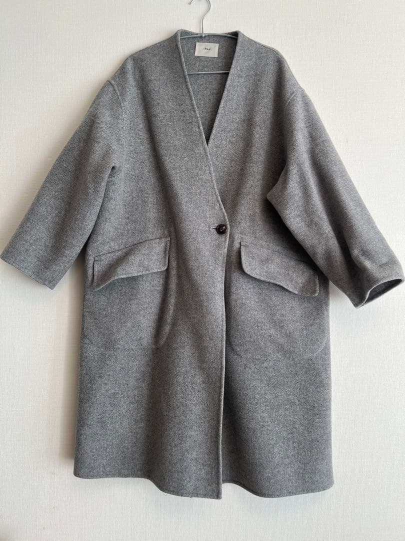 mocomeru918　IENA モッサーダブルフェイス Vネックコート