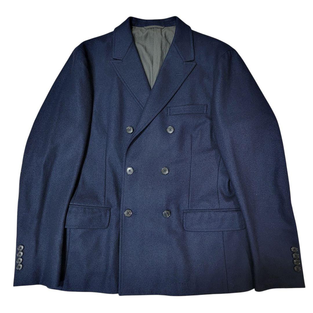 ほぼ未使用 OCEANS掲載 ブランネル D6B ダブルジャケット 48 紺