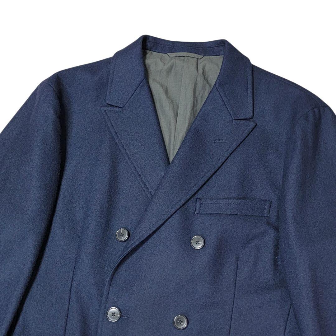 ほぼ未使用 OCEANS掲載 ブランネル D6B ダブルジャケット 48 紺
