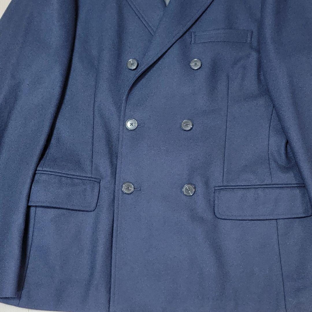 ほぼ未使用 OCEANS掲載 ブランネル D6B ダブルジャケット 48 紺