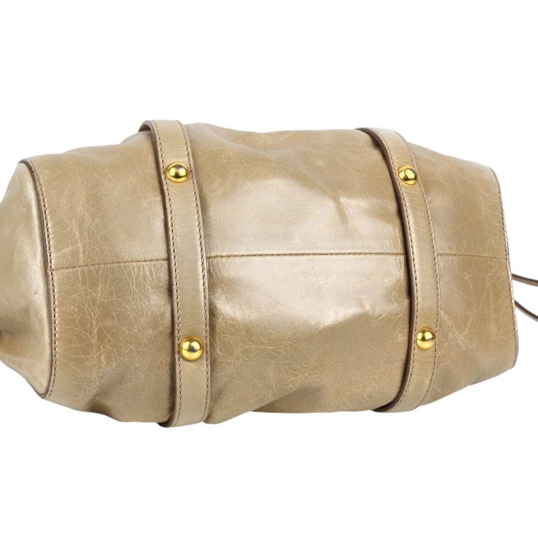 美品 ミュウミュウ ヴィテッロ ルクス リボン ハンドバッグ ショルダーバッグ