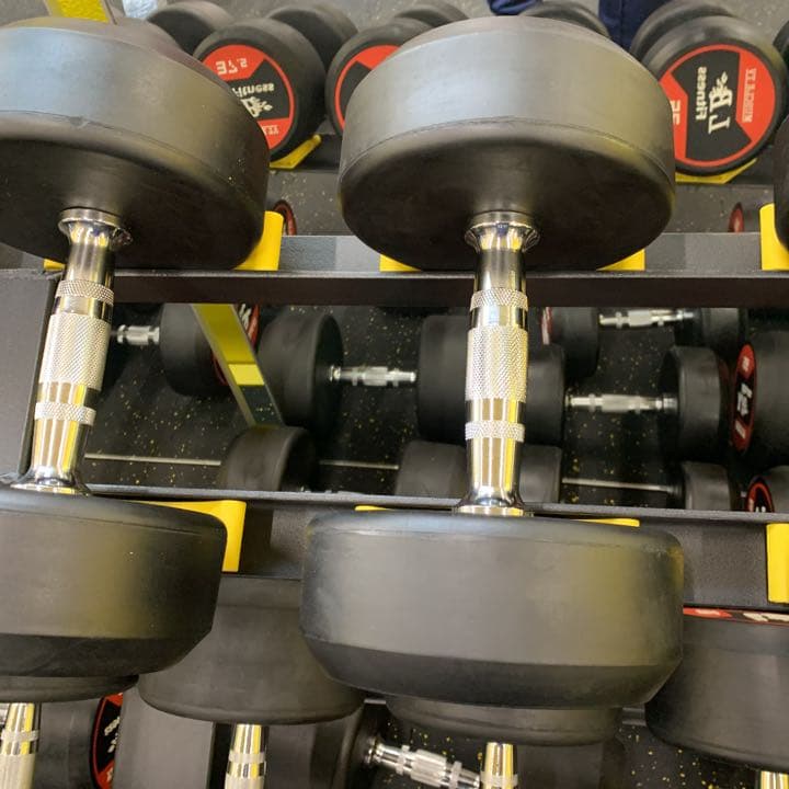 ラバーダンベル　55kg  ２個