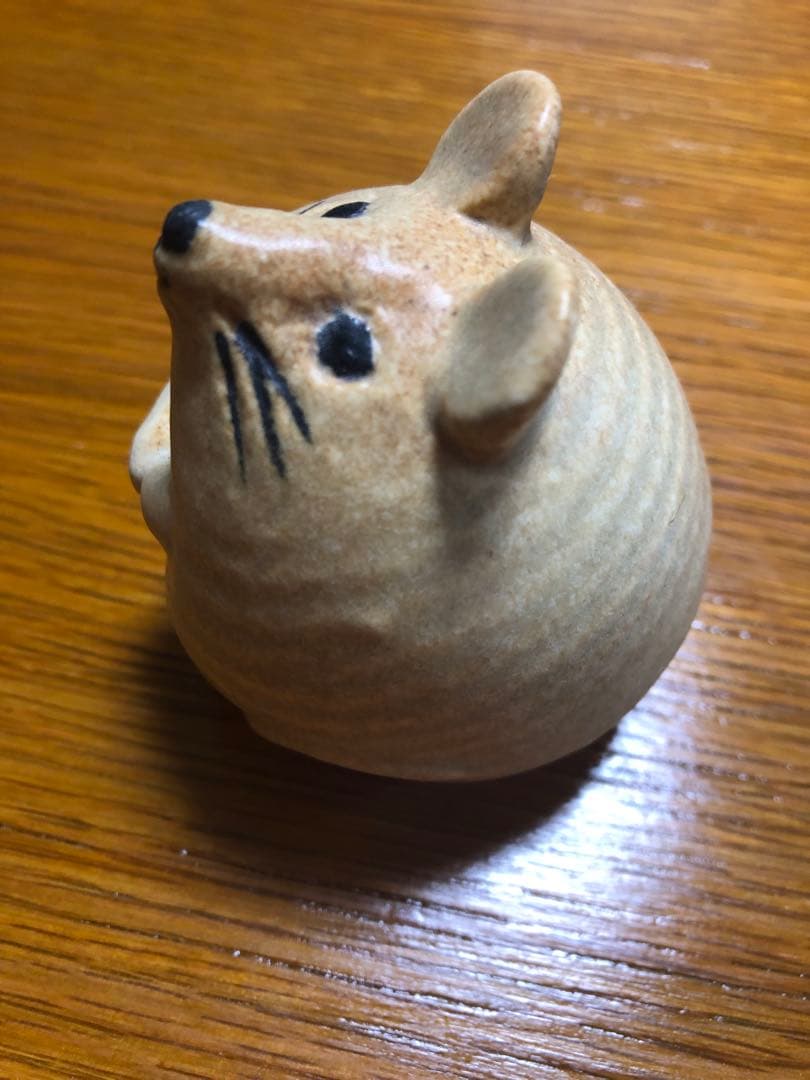 リサラーソン ３匹のねずみ ブラウン 置物 北欧雑貨 lisa larson