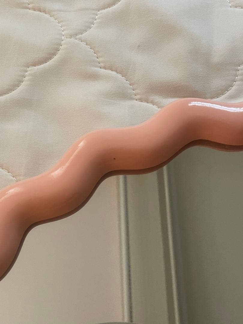 【&klevering】 ウェーブミラー　ピンク