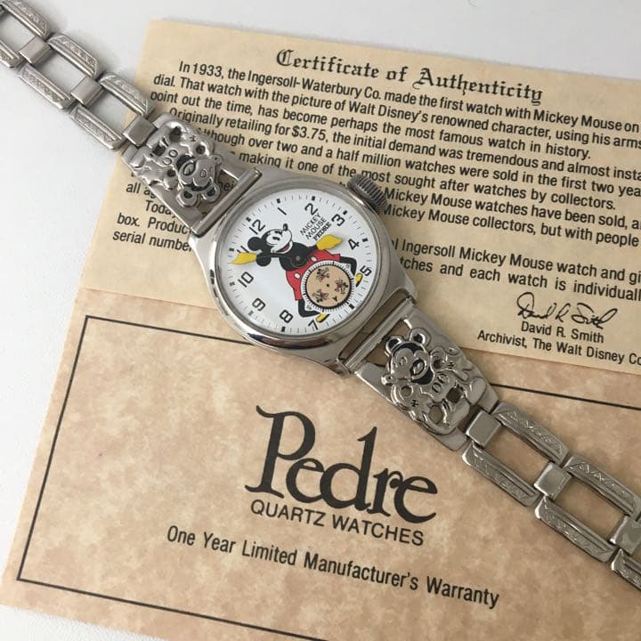 希少レトロ　PEDRE ミッキー 腕時計