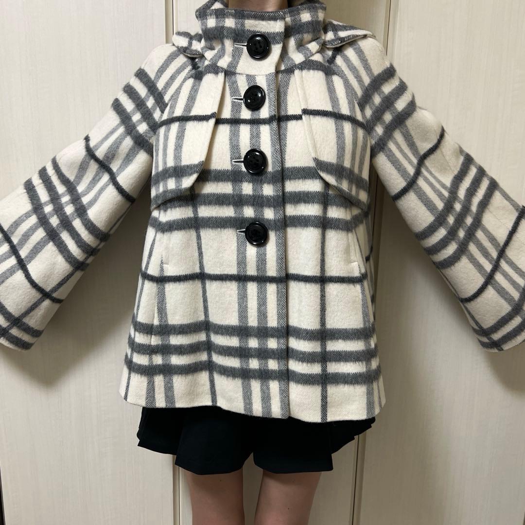 BURBERRY BLUE LABEL ポンチョ　毛78%