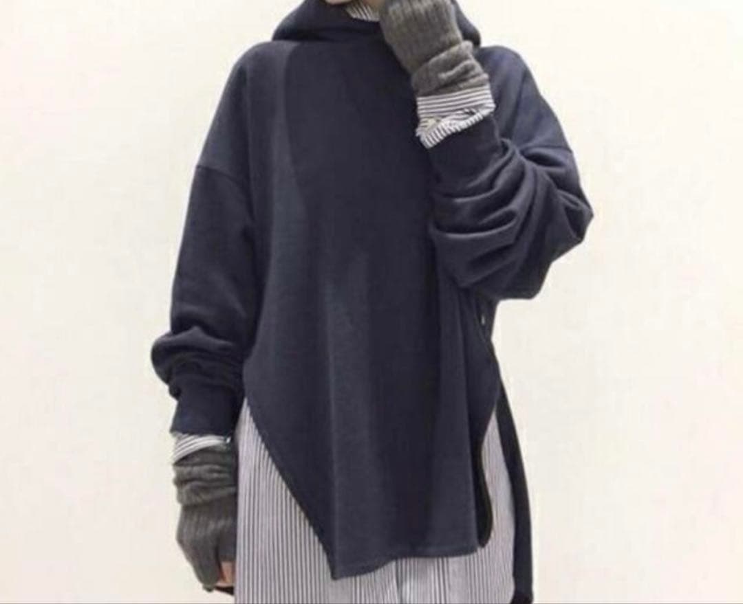 L'Appartement別注 Side Zip Parka ネイビー カーキ