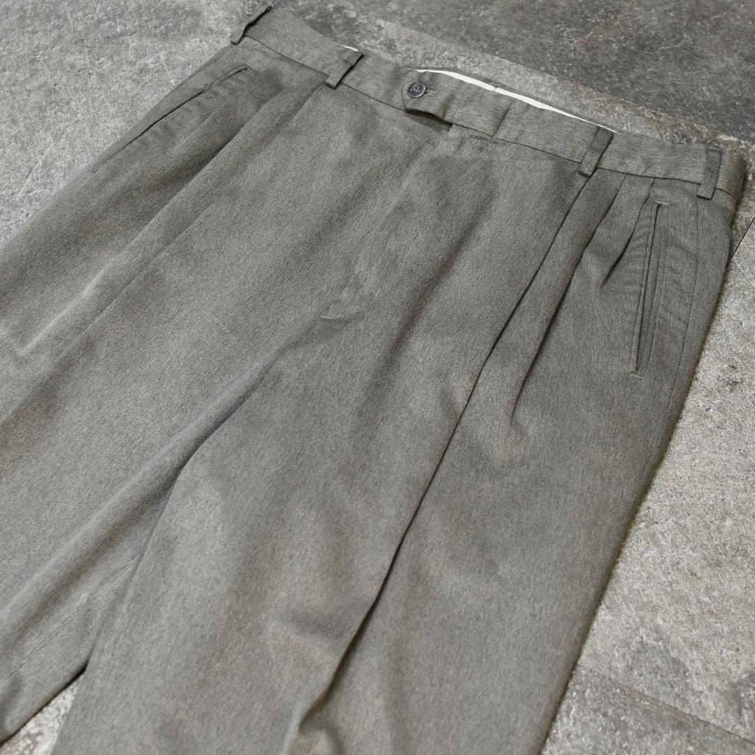 古着 LEVI’S SLATES 3タック とろみ スラックス ワイドパンツ