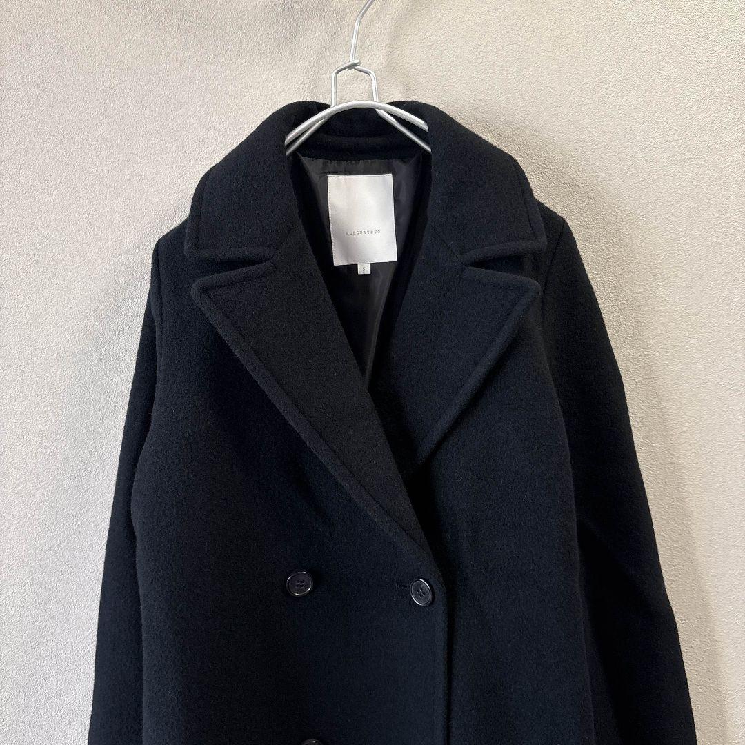 MERCURYDUO マーキュリーデュオ ウールチェスターコート　黒 ブラック