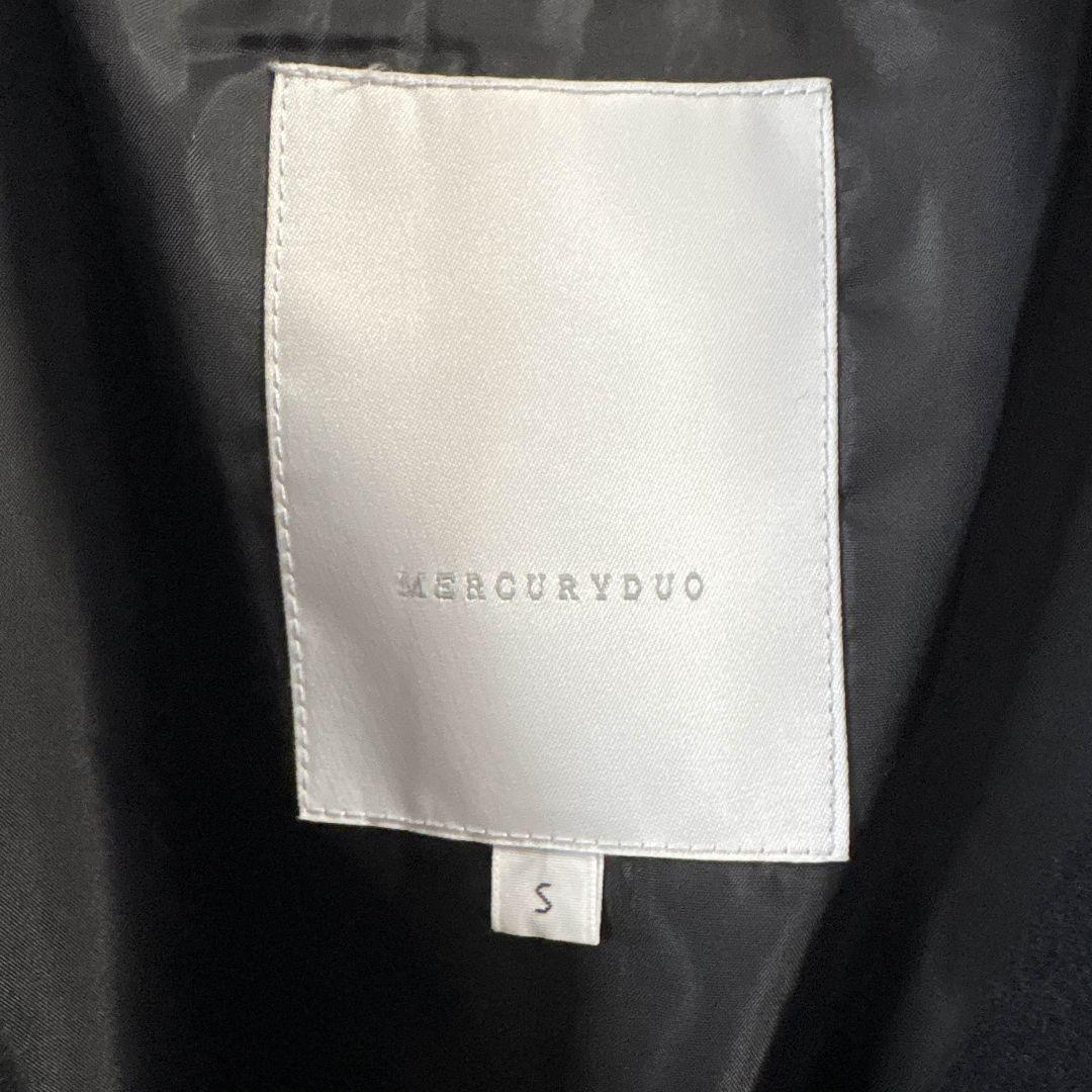 MERCURYDUO マーキュリーデュオ ウールチェスターコート　黒 ブラック
