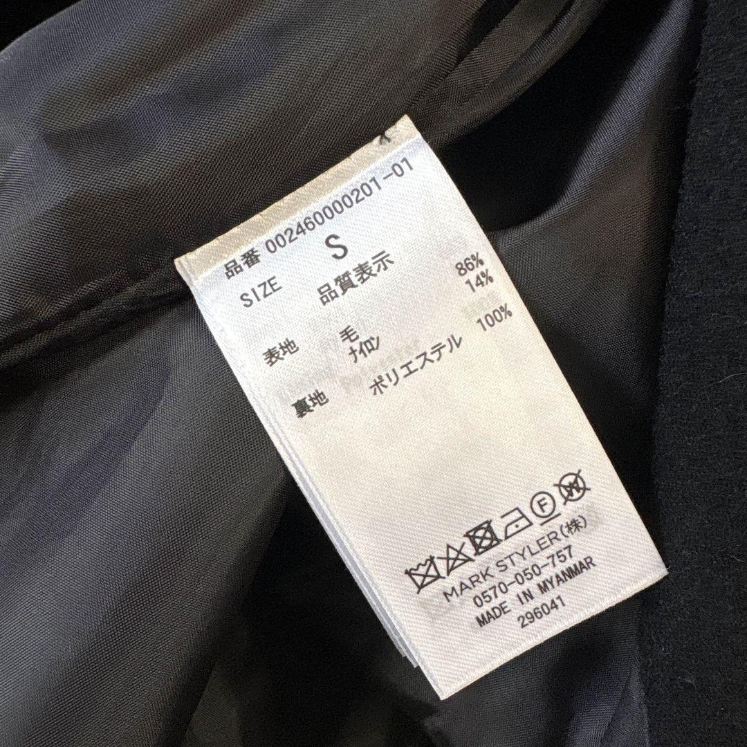 MERCURYDUO マーキュリーデュオ ウールチェスターコート　黒 ブラック