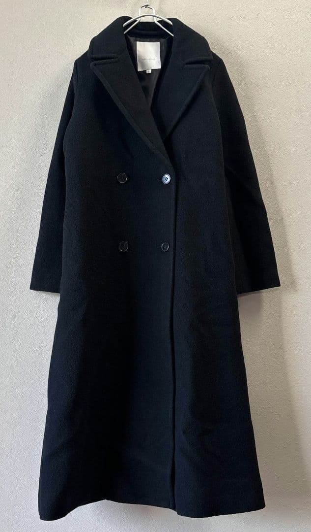 MERCURYDUO マーキュリーデュオ ウールチェスターコート　黒 ブラック