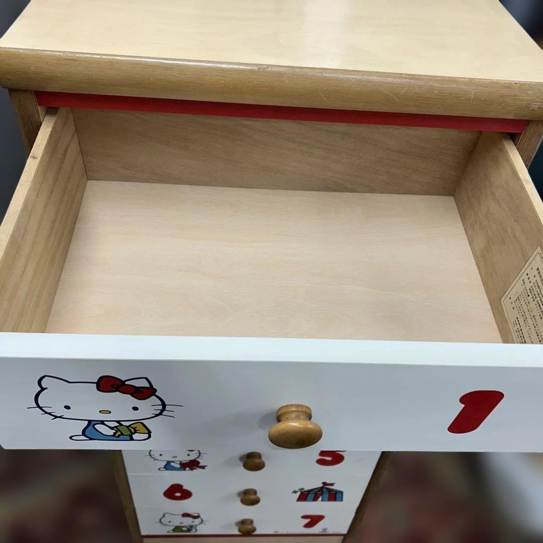 ハローキティ　木製タンス　レトロ　サンリオ　昭和レトロポップ　くろがね　チェスト