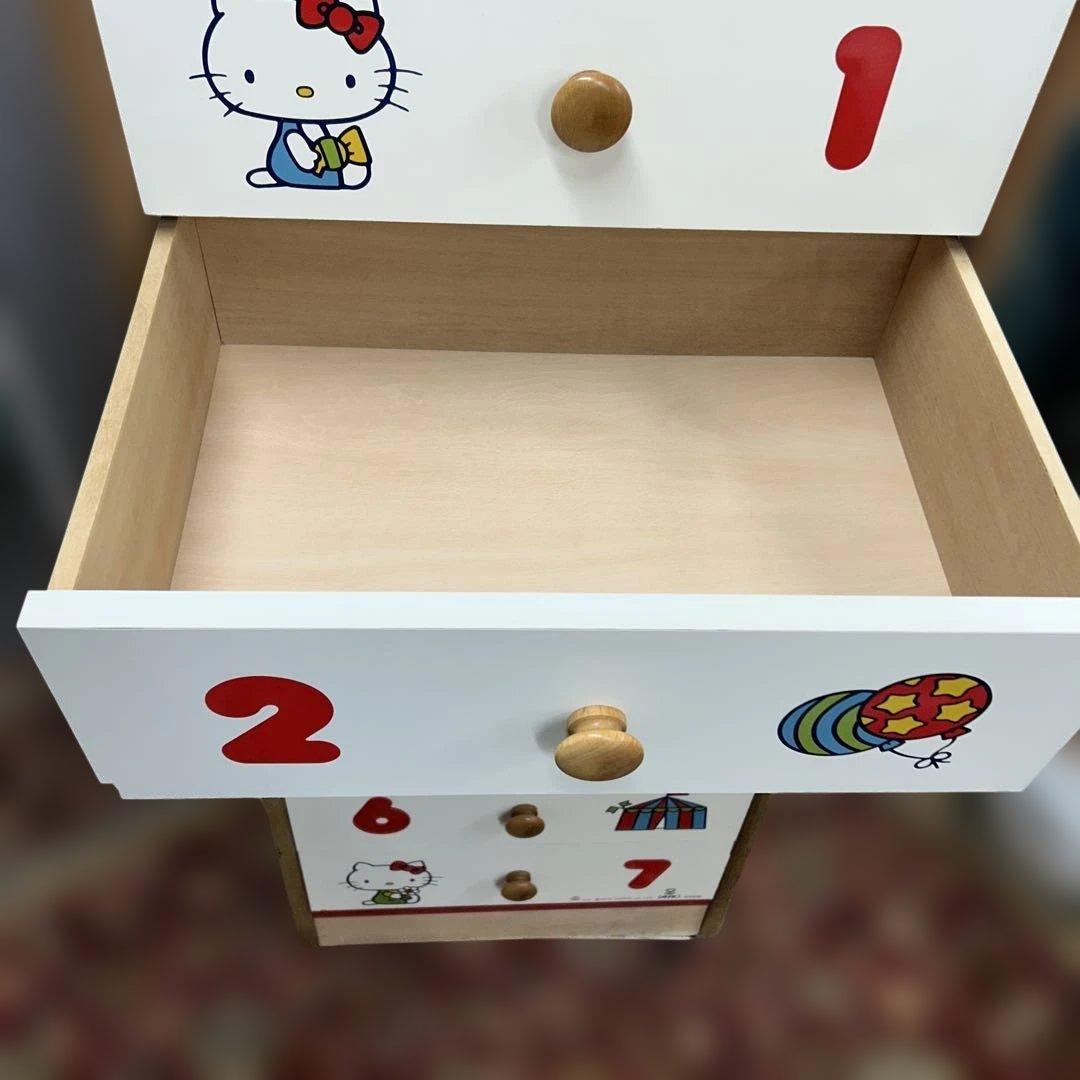 ハローキティ　木製タンス　レトロ　サンリオ　昭和レトロポップ　くろがね　チェスト