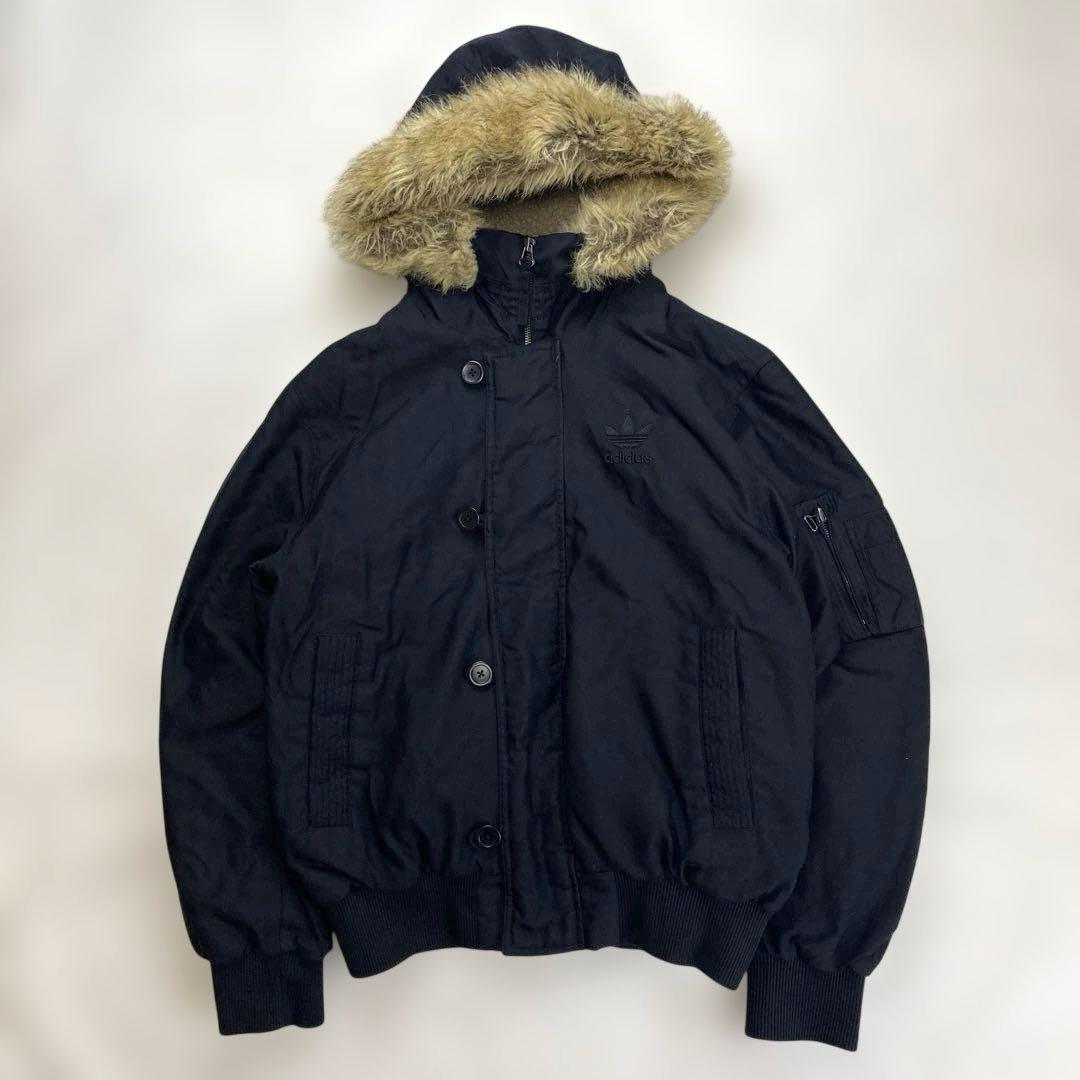 美品　アディダス フライトジャケット　n2b 短丈　Y2K ボンバー　Mサイズ